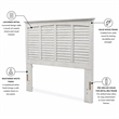 Sea Wind Florida Surfside Coastal Wood Queen Headboard in White
