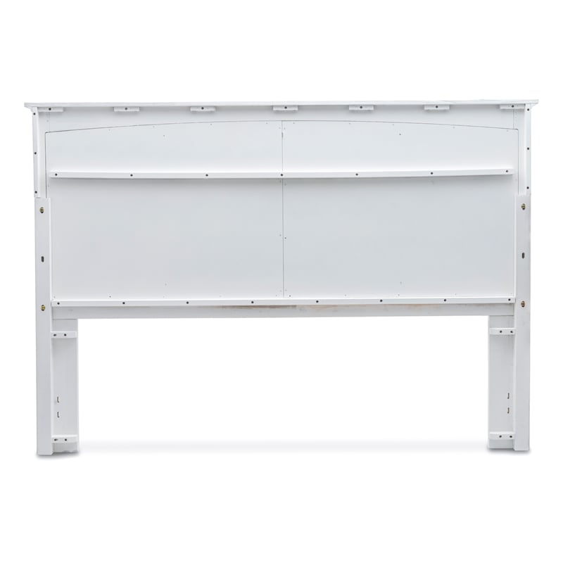 Sea Wind Florida Surfside Coastal Wood King Headboard in White