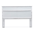 Sea Wind Florida Surfside Coastal Wood King Headboard in White