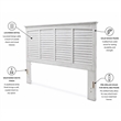 Sea Wind Florida Surfside Coastal Wood King Headboard in White