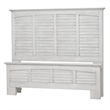 Sea Wind Florida Surfside Coastal Wood Queen Panel Bed in White