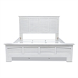 Sea Wind Florida Surfside Coastal Wood King Panel Bed in White