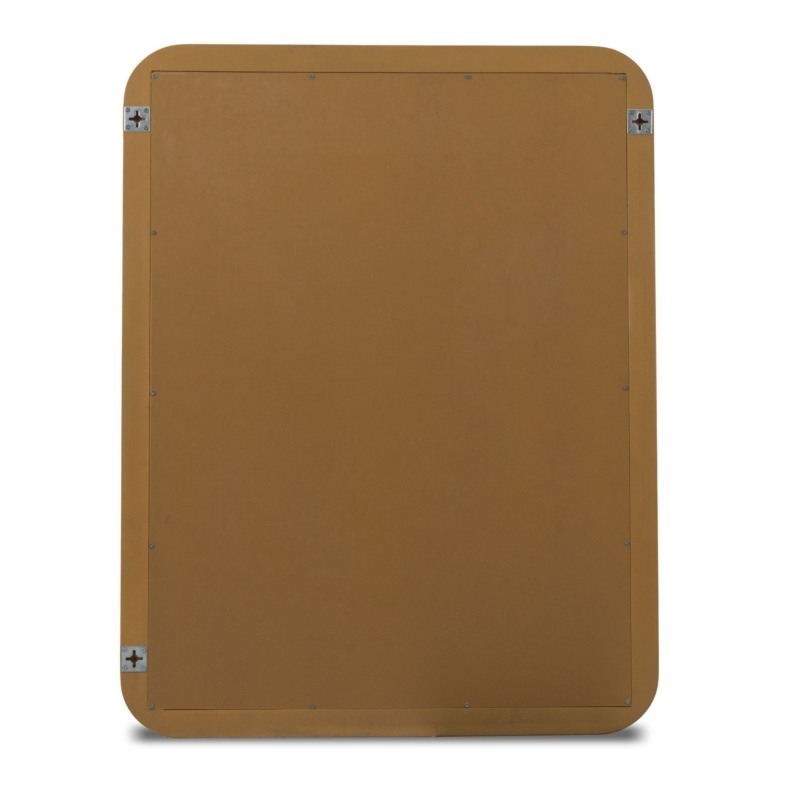 Monterey Solid Wood Tan Coastal Modern Mirror