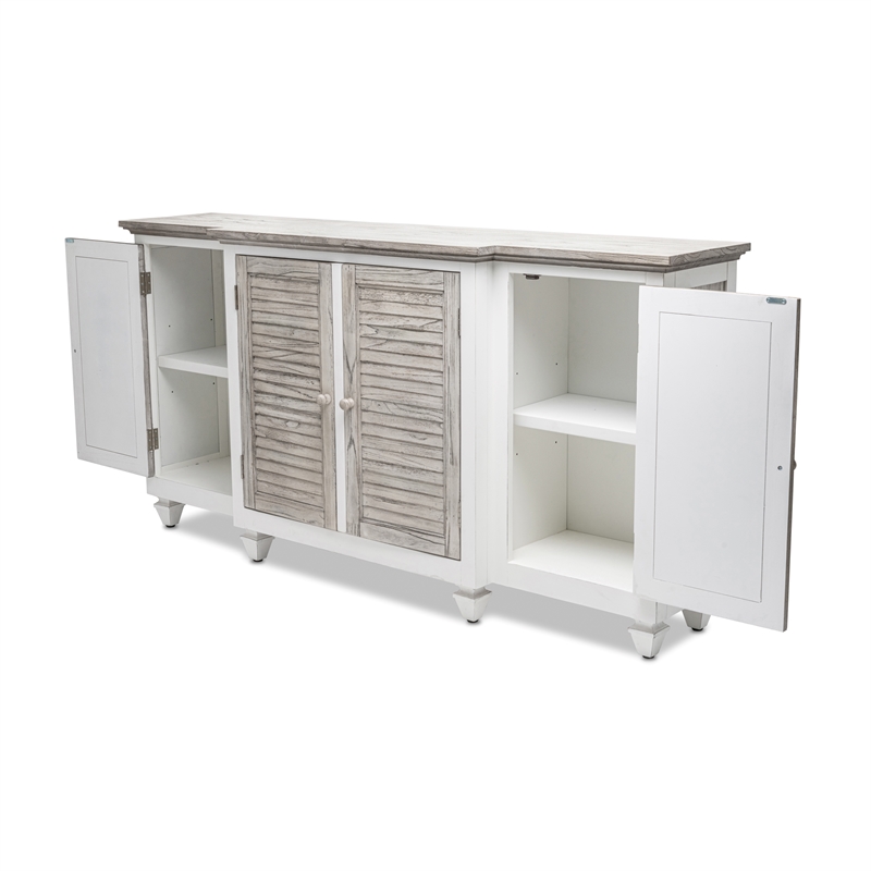 Islamorada 4-Door Credenza TV Stand Entertainment Unit Hallway Dresser