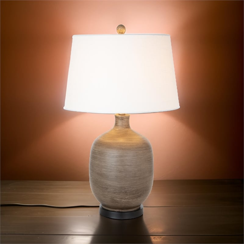 Lux Lighting Stunning Brown Table Lamps (Set of 2) 3-Way Switch  3-Way Switch