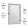 Sea Winds Trading Sea Winds Ocean Isles Mirror in Aged Ivory - Blue - Wood