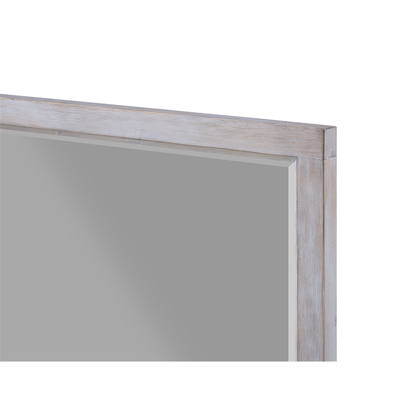Sea Winds Trading Sea Winds Geneva Rectangular Mirror in Grey/White