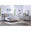 Sea Winds Trading Geneva Solidwood Queen Storage Bed in Distressed Grey White