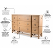 Sea Winds Trading Monterey 9 Drawer Dresser in Brown - Wood - Contemporary