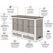 Sea Winds Trading Islamorada Queen Cabinet Murphy Bed with - Beige - Wood