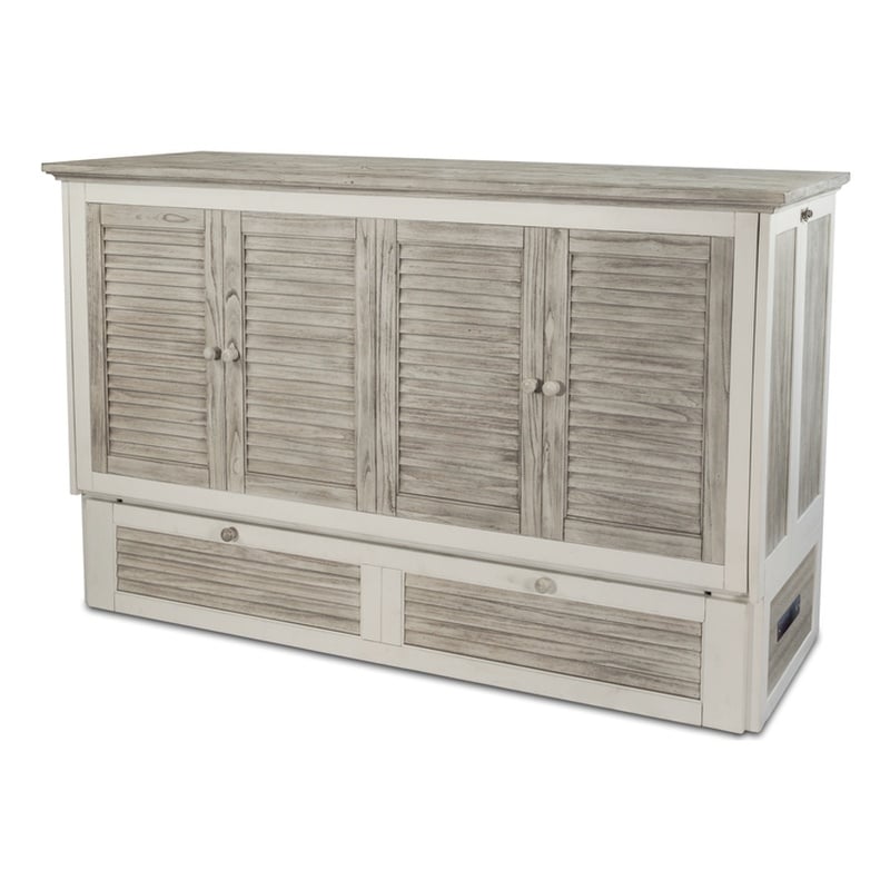 Sea Winds Trading Islamorada Queen Cabinet Murphy Bed with - Beige - Wood
