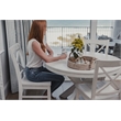 Sea Winds Trading Surfside Solidwood X-back Dining Chair in White (Set of 2)