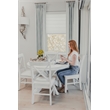 Sea Winds Trading Surfside Solidwood X-back Dining Chair in White (Set of 2)