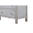 Sea Winds Trading Geneva 5 Drawer Solidwood Chest in Grey White