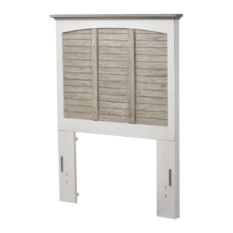 Sea Winds Trading IslamoradaTwin Headboard in Gray & White