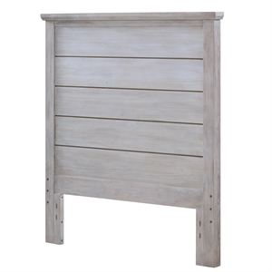Sea Winds Sea Winds Geneva Twin Solidwood Headboard in Grey White