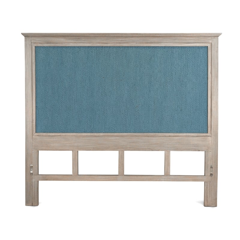 Sea Winds Sea Winds Ocean Isles Queen Woven Headboard Ocean Blue & Aged Ivory
