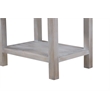 Sea Winds Geneva 1 Drawer Storage Solidwood Nightstand in Brown Grey White