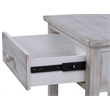 Sea Winds Geneva 1 Drawer Storage Solidwood Nightstand in Brown Grey White
