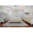 Sea Winds Trading Miramar King Woven Storage Bed in Sand and Stark White