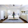 Sea Winds Trading Miramar King Woven Storage Bed in Sand and Stark White