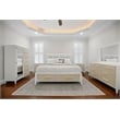 Sea Winds Trading Miramar King Woven Storage Bed in Sand and Stark White