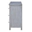 Sea Winds Trading Geneva 6 Drawer Dresser in Grey White - Wood