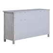 Sea Winds Trading Geneva 6 Drawer Dresser in Grey White - Wood