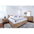 Finn & Louise Chatham King Low Profile Platform Bed with Storage in Maple