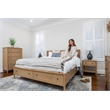 Finn & Louise Chatham King Low Profile Platform Bed with Storage in Maple
