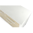 Sea Winds Trading Miramar 7 Drawer Woven Dresser in Sand & Stark White