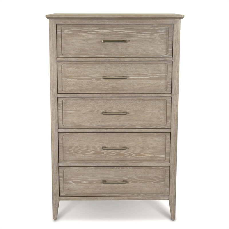 Sea Winds Trading Cape May 5 Drawer Chest in Glazed Driftwood