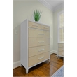 Sea Winds Trading Miramar 6 Drawer Woven Chest in Sand in Stark White