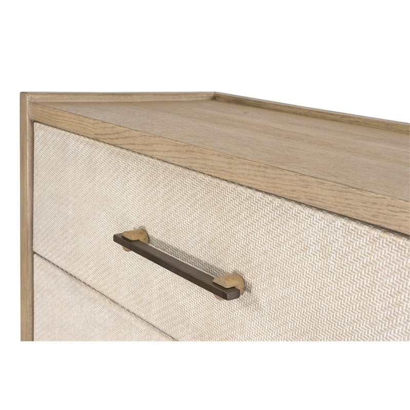 Finn & Louise Rio Vista Woven 5 Drawer Chest in Earth Tones & Clay