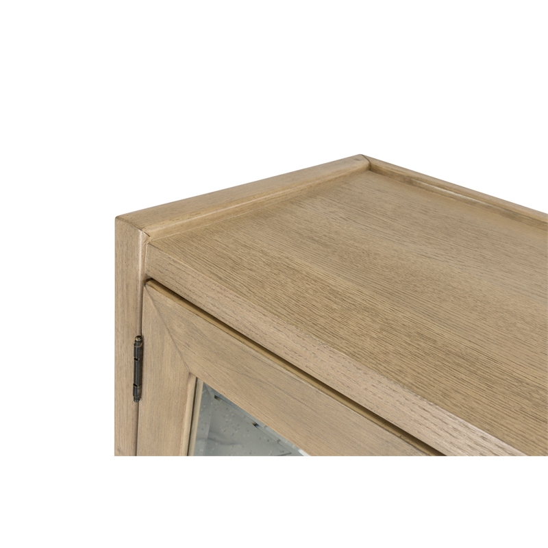 Finn & Louise Rio Vista Woven Mirrored Door Chest in Muted Earth & Clay