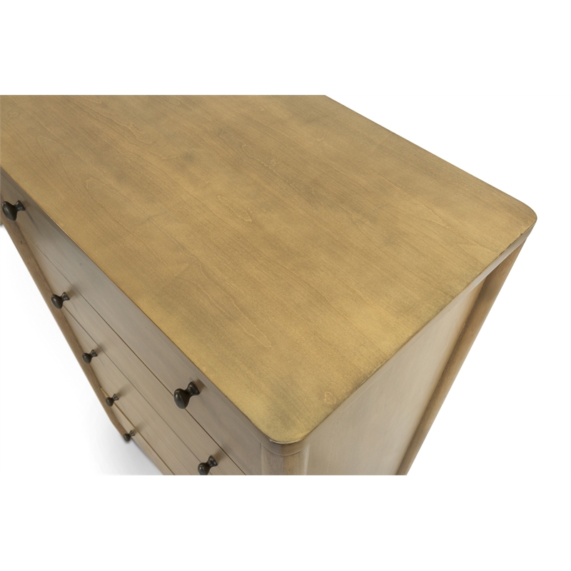 Finn & Louise Chatham 5 Drawer Chest in Warm Maple