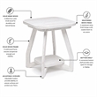 Sea Winds Trading Surfside End Table in White - Wood - Coastal