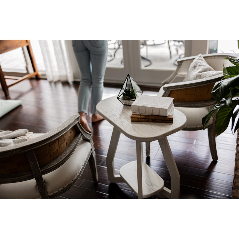 Sea Winds Trading Surfside Chairside Table in White
