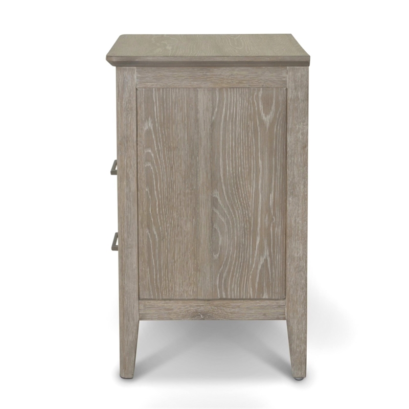 Sea Winds Cape May 2 Drawer Nightstand in Glazed Brown Driftwood