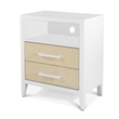 Sea Winds Miramar 2 Drawer Woven Nightstand in Sand and - Brown - Wood