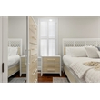 Sea Winds Miramar 3 Drawer Woven Nightstand in Sand and Stark White