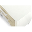 Sea Winds Miramar 3 Drawer Woven Nightstand in Sand and Stark White