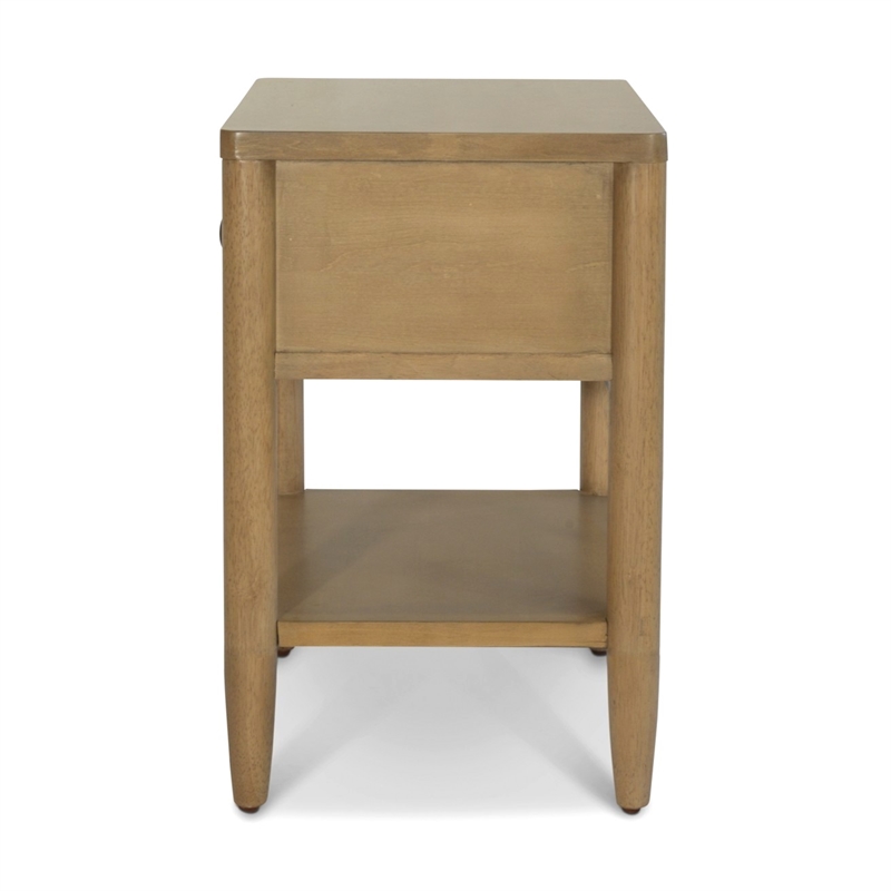 Finn & Louise Chatham 1 Drawer Nightstand in Warm Maple Finish