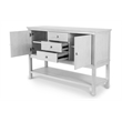 Sea Winds Geneva - 2-Door / 3-Drawer Credenza - Wood - White
