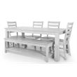 Sea Winds Geneva - Side Chair - Set of 2 - Distressed White Finish - Wood