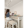 Sea Winds Islamorada - 3-Drawer Console and 3 Stools - White - Wood