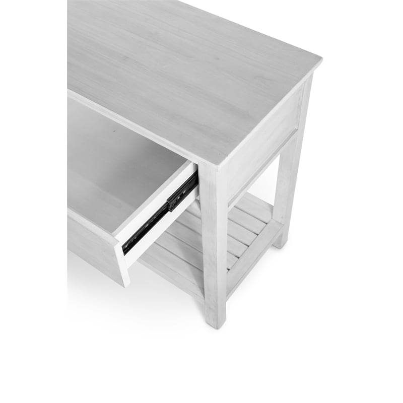 Sea Winds Geneva - 2-Drawer Console - Distressed White Finish