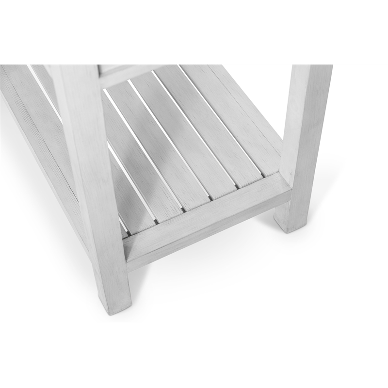 Sea Winds Geneva - 2-Drawer Console - Distressed White Finish