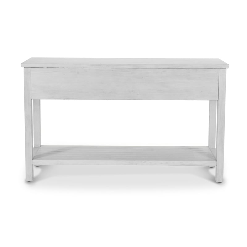 Sea Winds Geneva - 2-Drawer Console - Distressed White Finish
