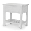 Sea Winds Geneva - 1-Drawer Chairside Table - Distressed White Finish